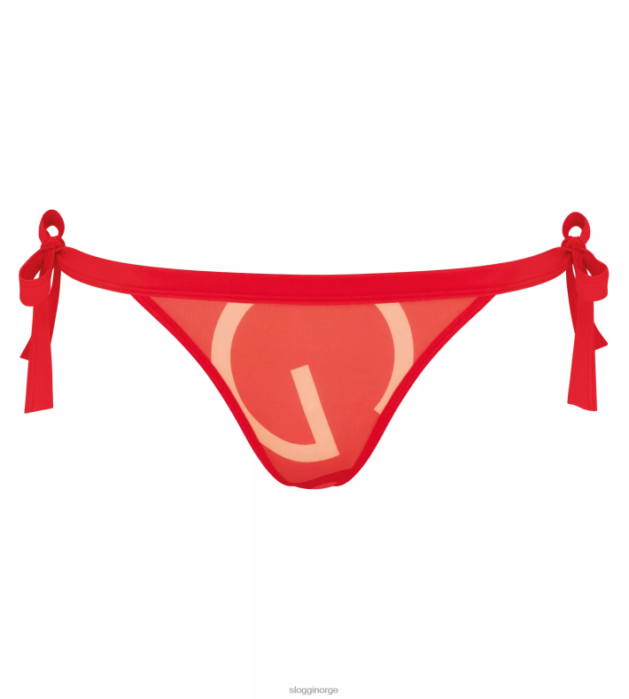 badetøy sloggi shore marina grande brasiliansk bikinibukse kvinner campari - lett kombinasjon DR662687
