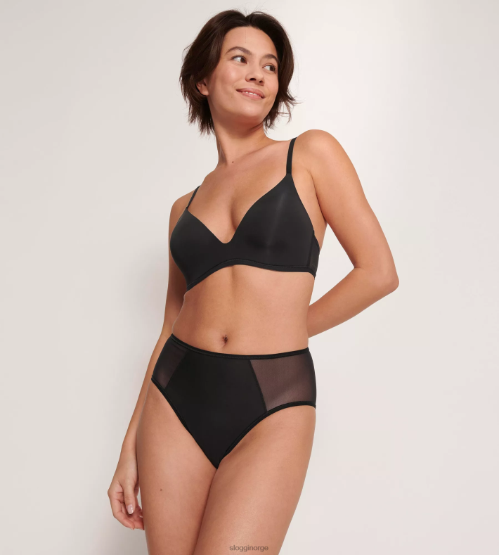 BHer | sloggi myk tilpasset push-up bh kvinner svart DR66271