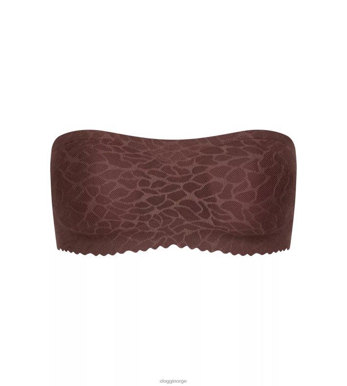 BHer | sloggi null følelse av bandeau-bh med blonder kvinner ibenholt brun DR662676