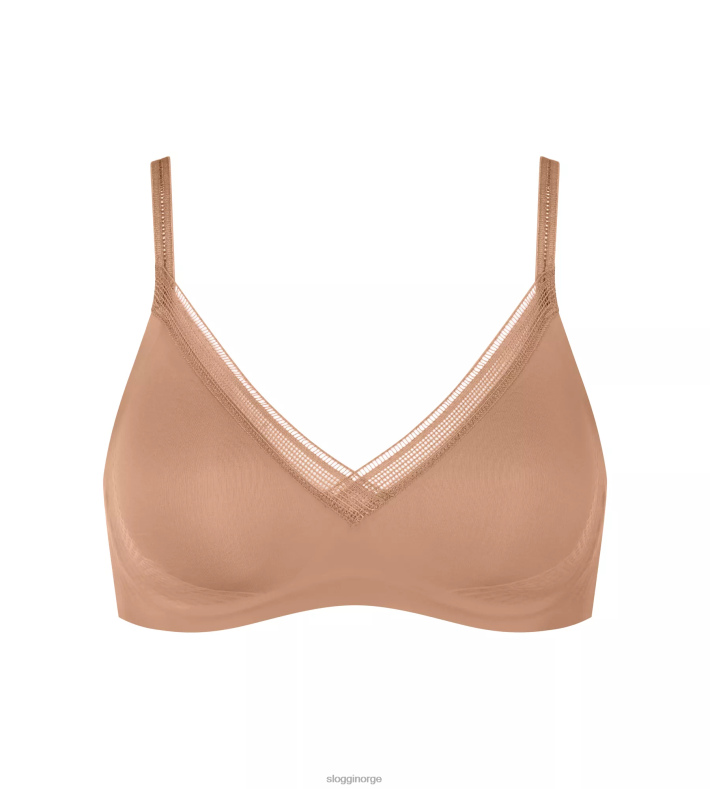 BHer | sloggi body adapt twist bralette kvinner nostalgisk brun DR662519