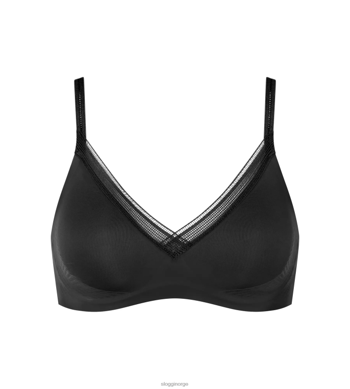 BHer | sloggi body adapt twist bralette kvinner svart DR662192