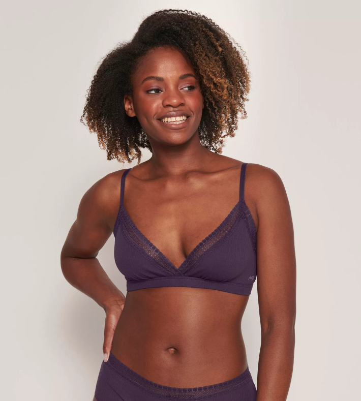 BHer | sloggi gå ribbet bralette kvinner blåbær DR662266