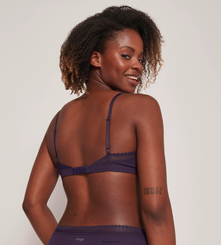 BHer | sloggi gå ribbet bralette kvinner blåbær DR662266