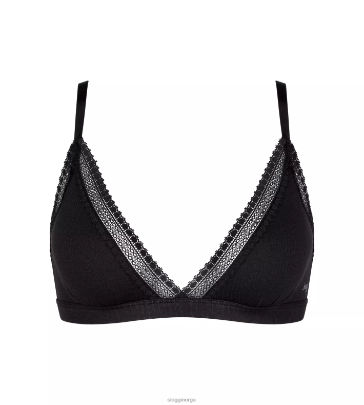 BHer | sloggi gå ribbet bralette kvinner svart DR66296