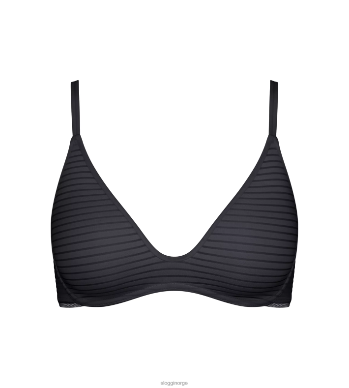 BHer | sloggi ever fresh pluss vattert BH kvinner svart DR662222