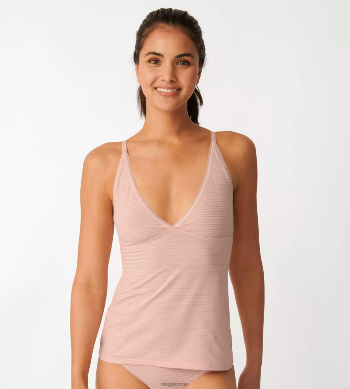 loungewear | sloggi alltid fersk tank topp kvinner v s terrakotta DR662686