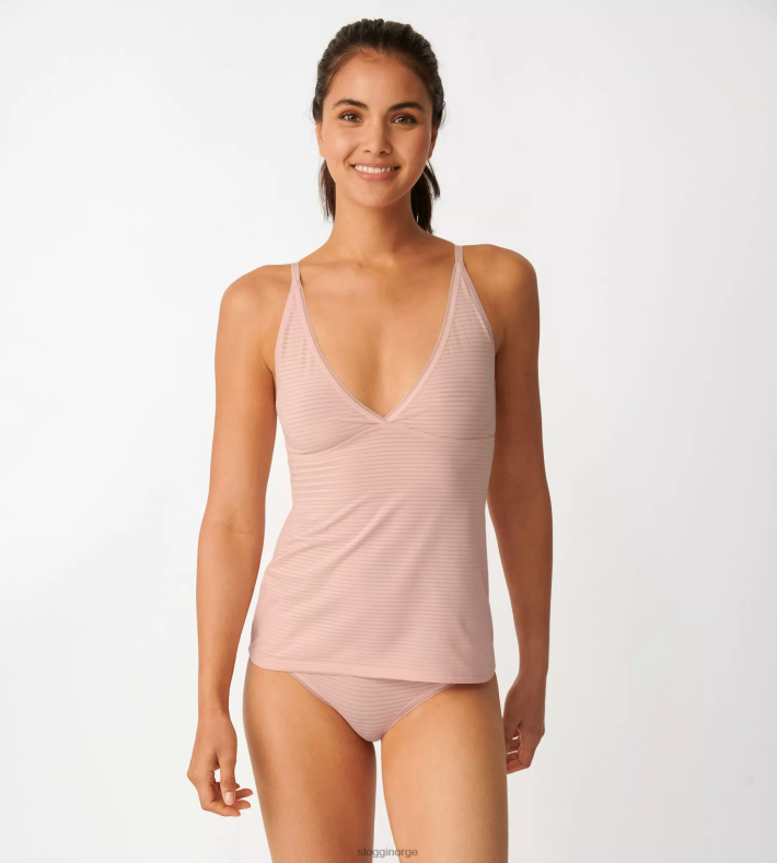 loungewear | sloggi alltid fersk tank topp kvinner v s terrakotta DR662686