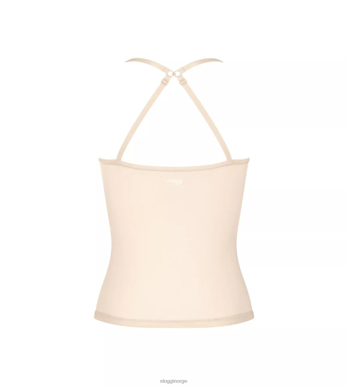 loungewear | sloggi myk tilpasset topp med spaghettistropper kvinner naturel (076) DR662168