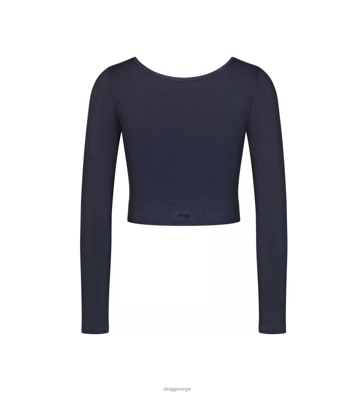 loungewear | sloggi noensinne infundert aloe langermet topp kvinner svart DR662348
