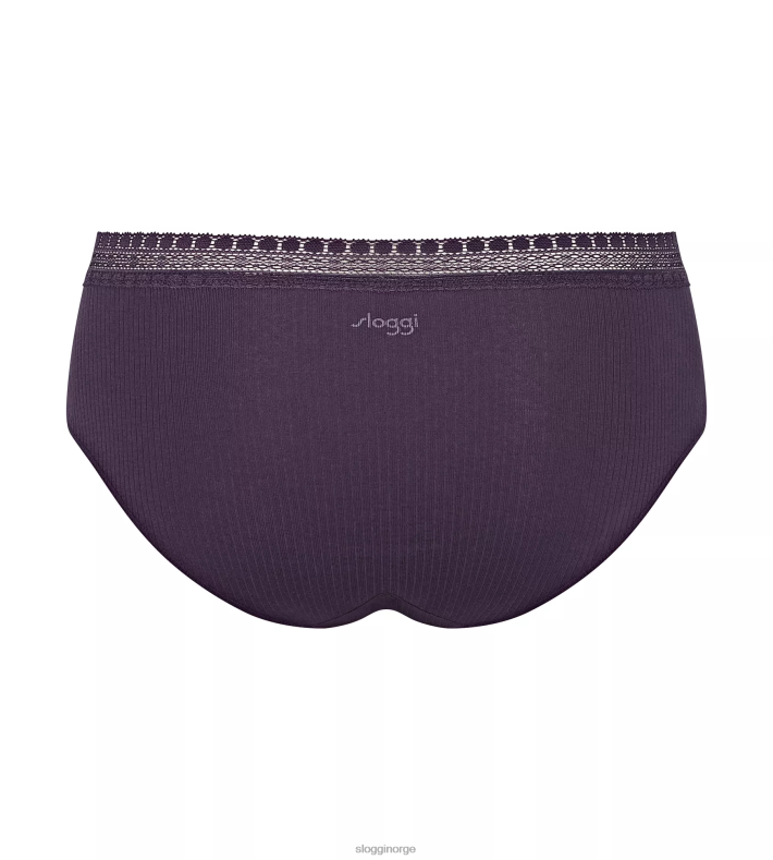 truser | sloggi gå ribbet hipster truser kvinner blåbær DR662132
