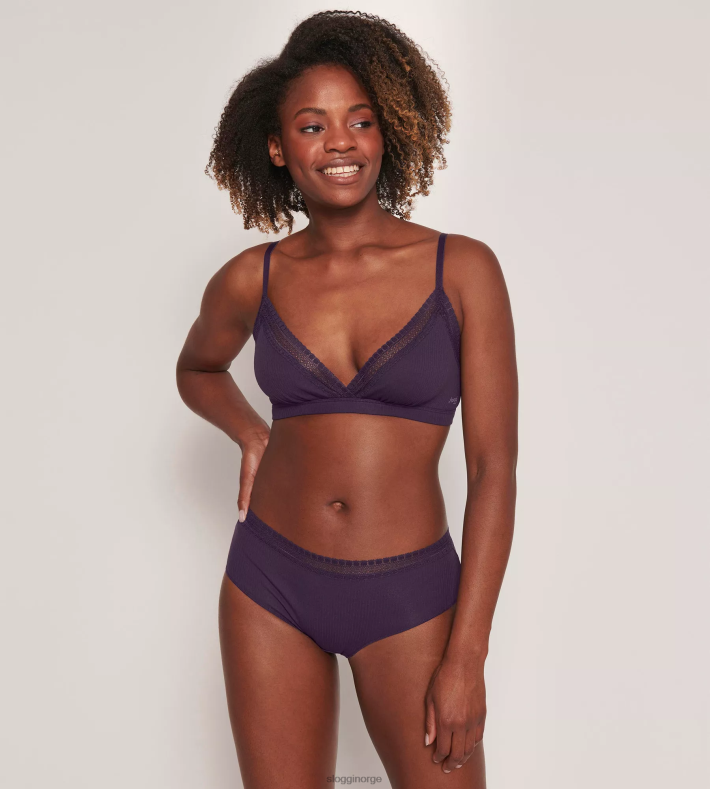 truser | sloggi gå ribbet hipster truser kvinner blåbær DR662132