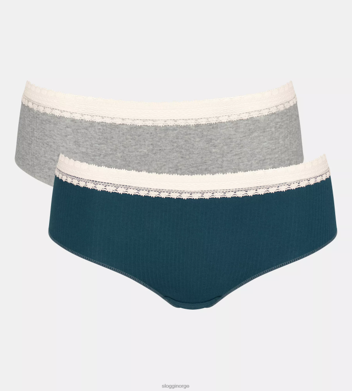 truser | sloggi gå ribbet hipster truser kvinner svart DR662644