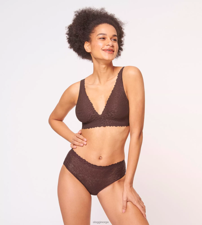 truser | sloggi null følelse hipster truser med blonder kvinner ibenholt brun DR662699