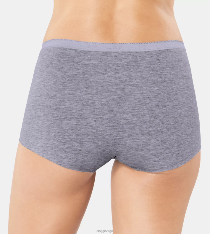 truser | sloggi basic+ korte truser kvinner grå kombinasjon DR662157