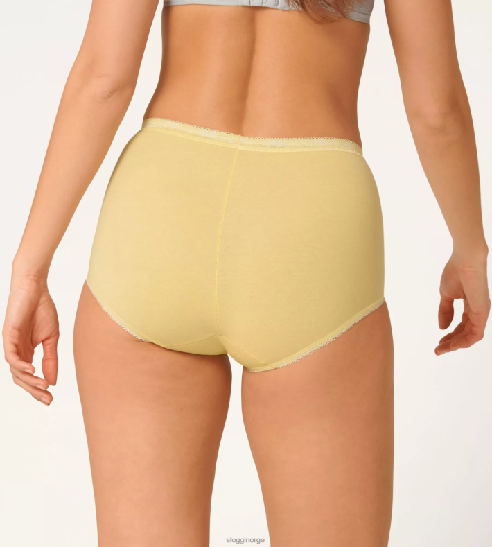 truser | sloggi basic+ maxi truser kvinner gul - lys kombinasjon DR662395