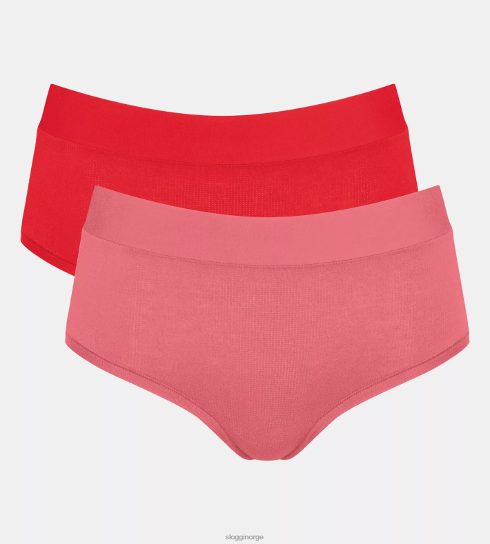truser | sloggi gå allround maxi truser kvinner rød - lys kombinasjon DR662593