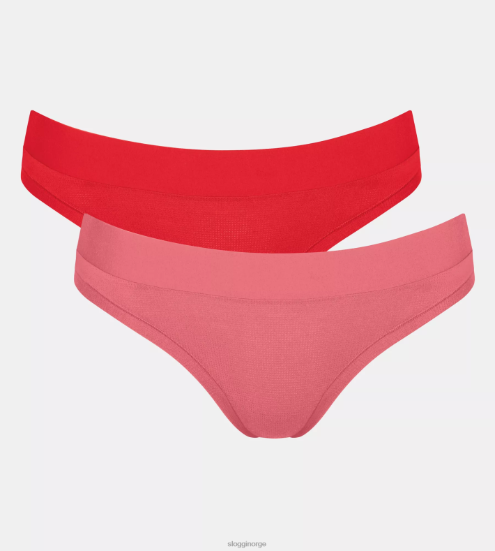 truser | sloggi gå allround mini truse kvinner rød - lys kombinasjon DR662508