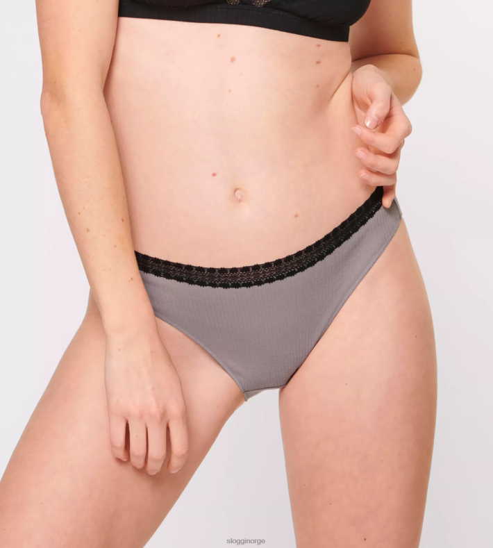 truser | sloggi gå ribbet tai truser kvinner svart kombinasjon DR662152