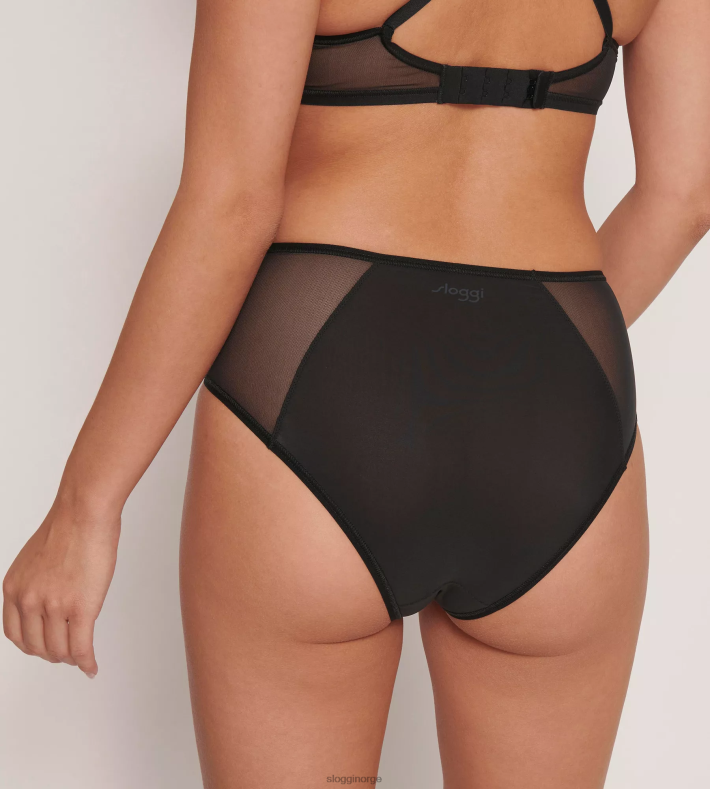 truser | sloggi myk tilpasset truser med høy midje kvinner svart DR662122