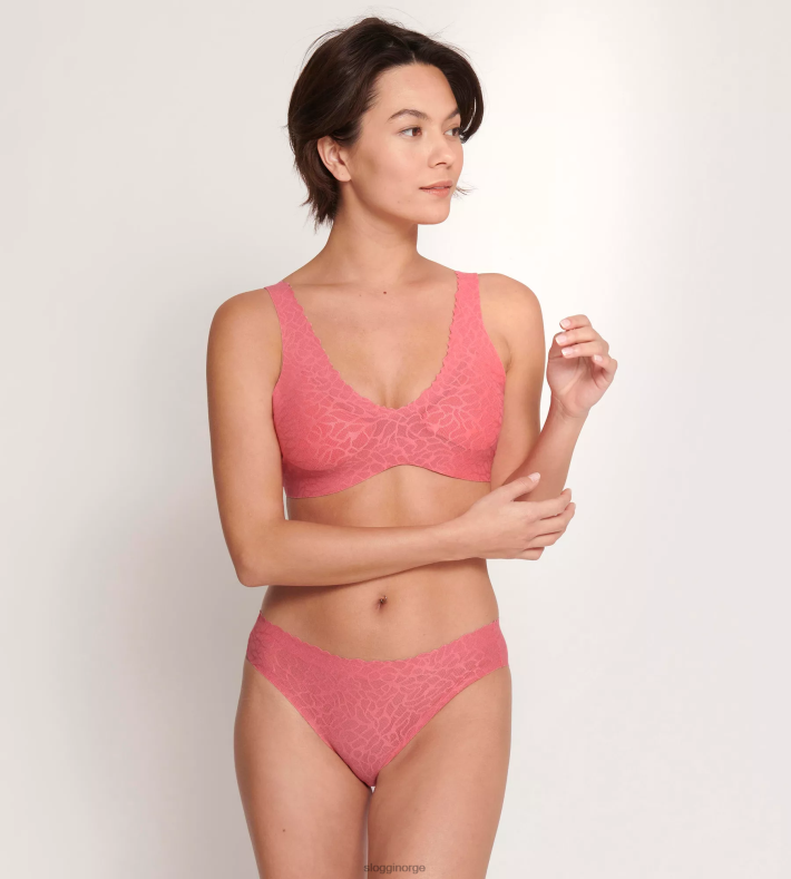 truser | sloggi null følelse brasilianske trusser med blonder kvinner ørkenrose DR66297