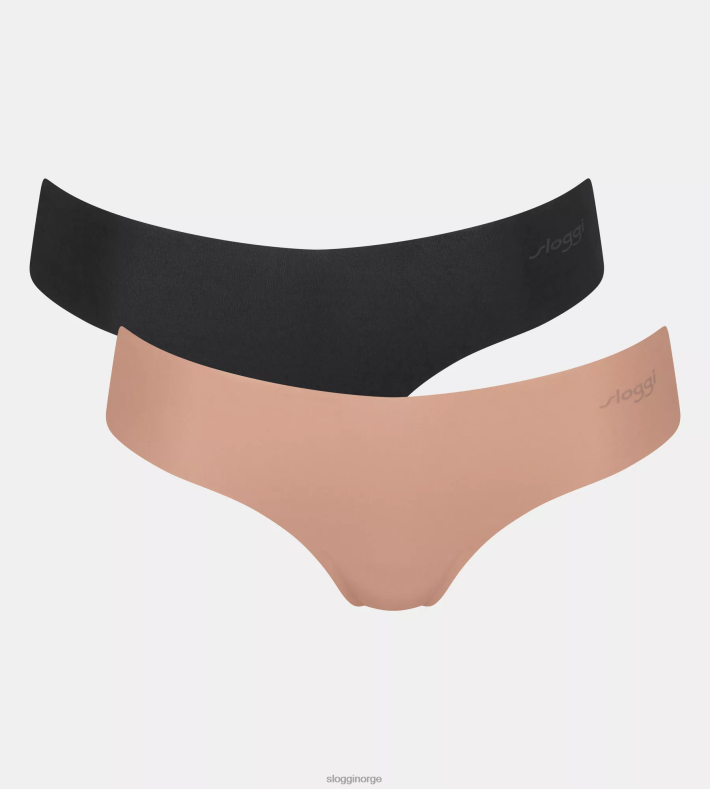 truser | sloggi null mikrofiber 2.0 streng kvinner brun - mørk kombinasjon DR662658