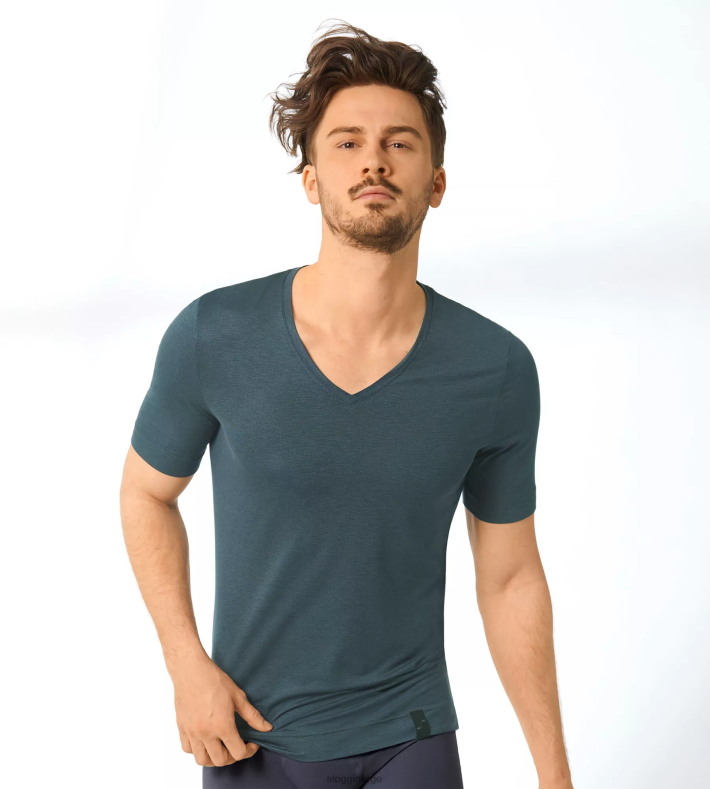 loungewear | sloggi s sofistikert t-skjorte menn svart kombinasjon DR662906
