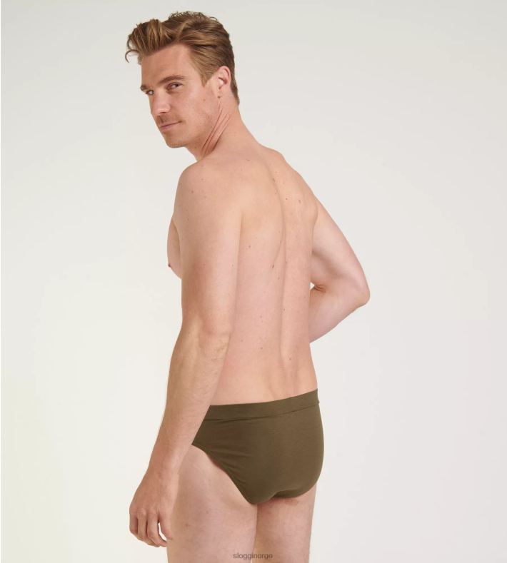 undertøy sloggi gå naturlig midi-truse menn brun - mørk kombinasjon DR662811