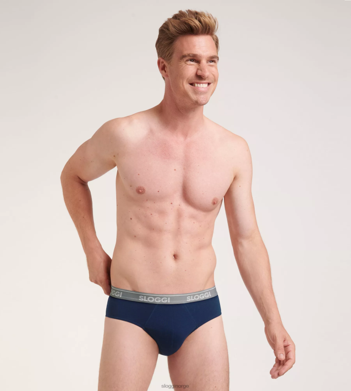 undertøy sloggi go abc midi truser menn blå svart DR662803