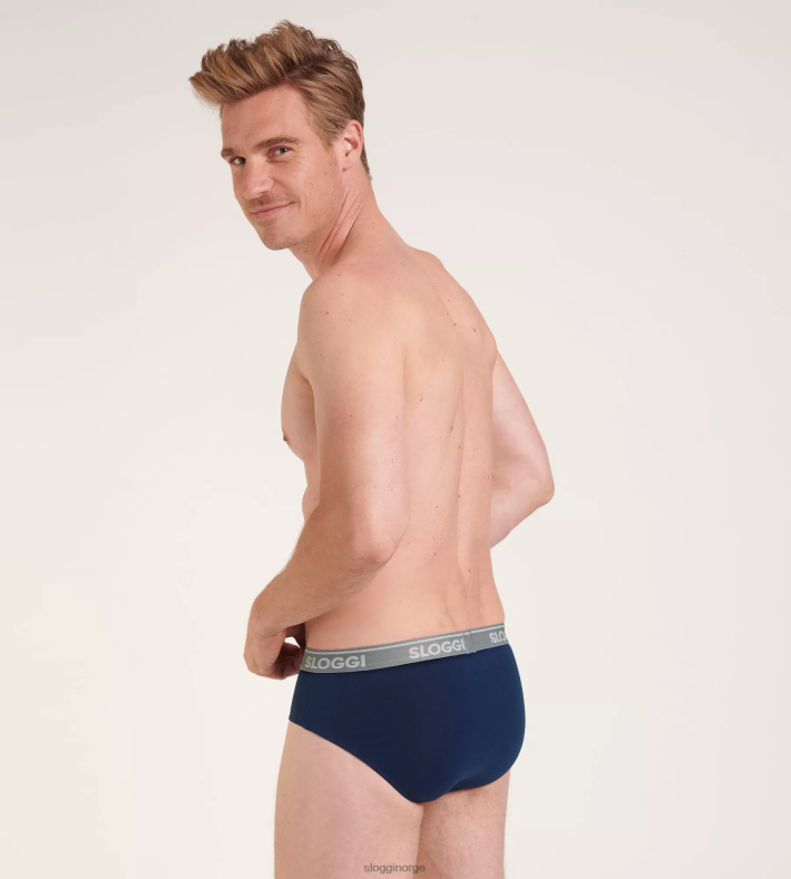 undertøy sloggi go abc midi truser menn blå svart DR662803