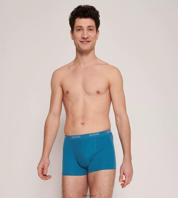 undertøy sloggi grunnleggende shorts menn mykonos blå DR662852