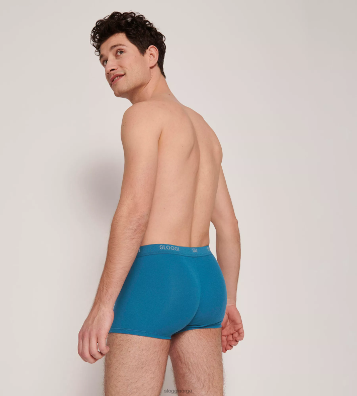 undertøy sloggi grunnleggende shorts menn mykonos blå DR662852