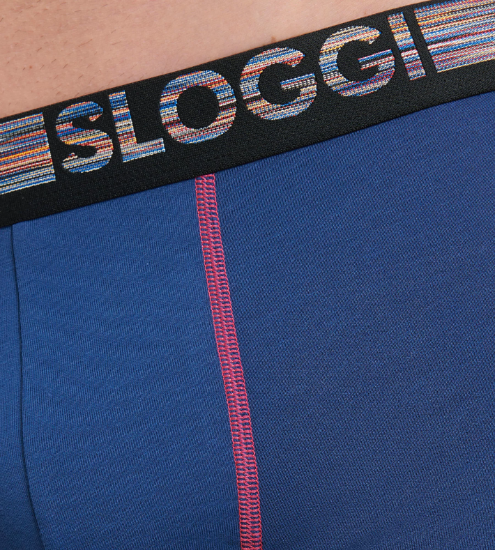 undertøy sloggi go abc naturlig hipster-truse menn blå - mørk kombinasjon DR662903