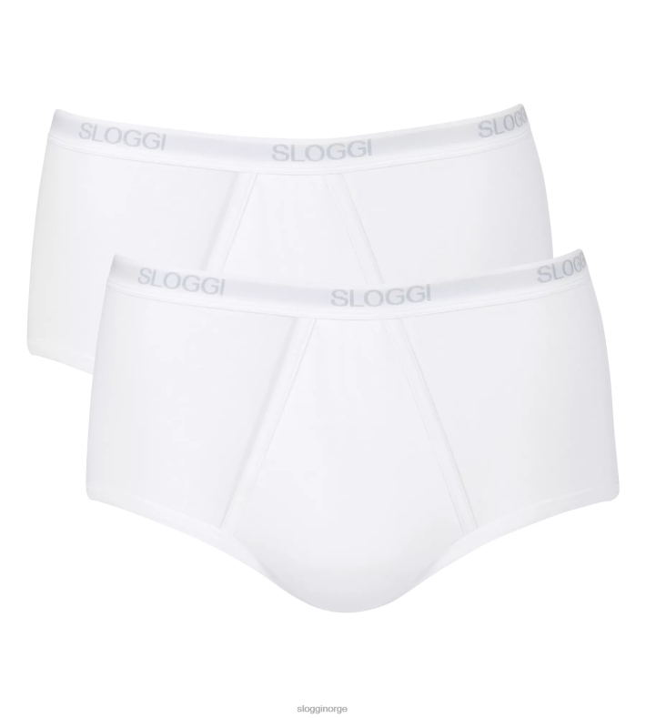 undertøy sloggi grunnleggende maxitruser menn hvit DR662777